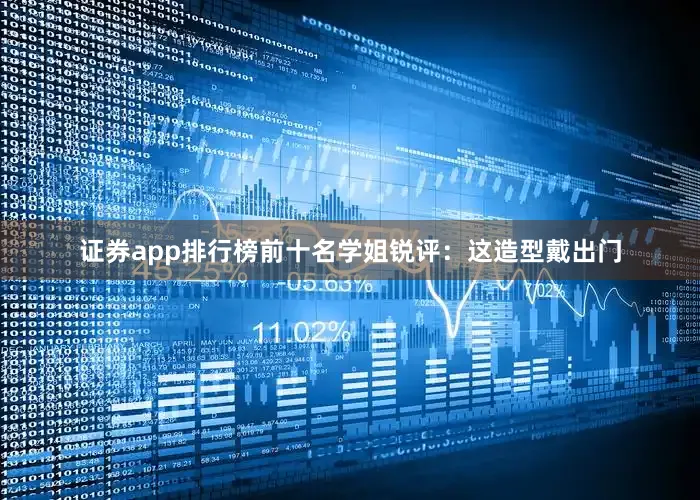 证券app排行榜前十名学姐锐评：这造型戴出门